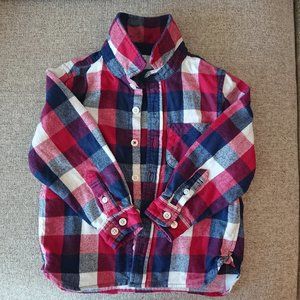 Kids Cotton Flannel Shirt.